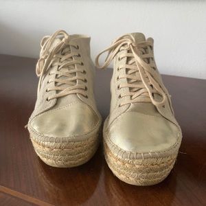 High Top Gold Espadrilles